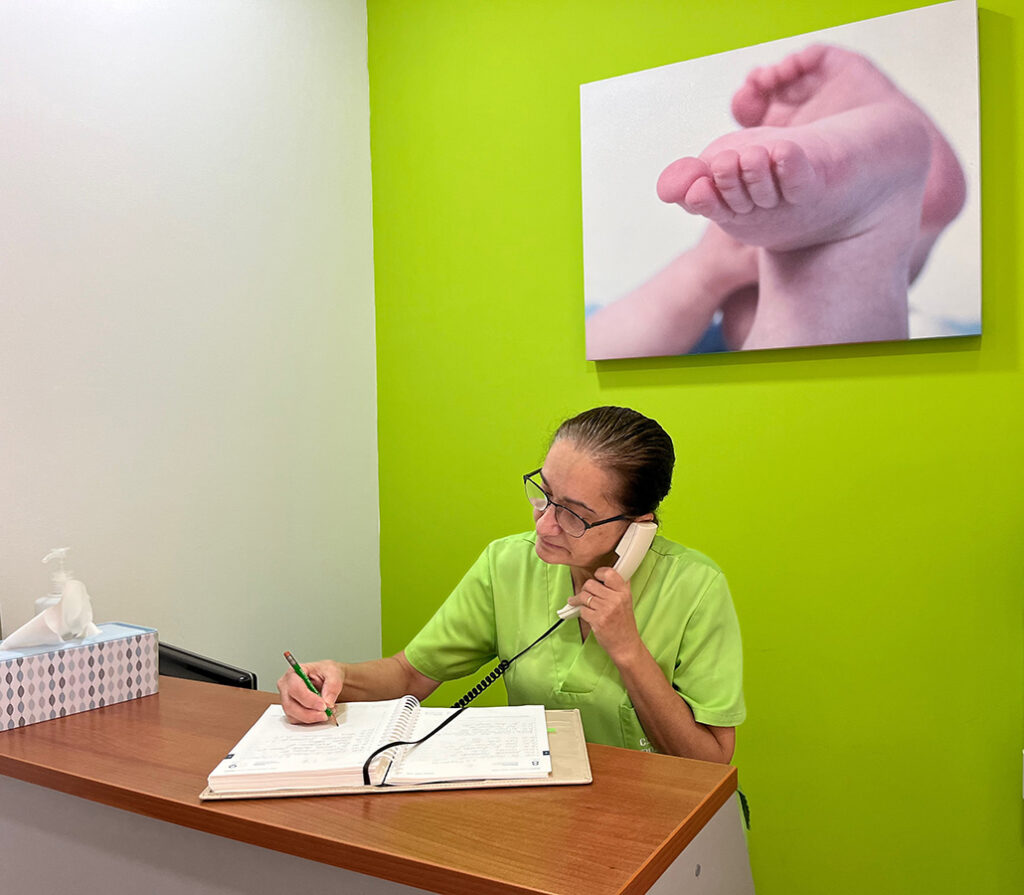 Recepción Clinica podológía Podopie